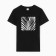 T -shirt female, black color, size 50
