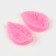 Mold "Rose leaf", silicone, 2 items, 5 × 3 cm, color mix