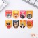 A set of magnetic bookmarks 8 pcs on a round substrate "Beasts"