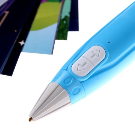 3D handle, PCL set of plastic luminous in the dark, mod. Pn015, blue color-4
