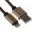 Lightning cable - usb, 2.1 a, nylon braid, 1 meter, golden