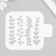 Plastic stencil "Plants" 9x9 cm
