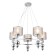 Suspended EVOLUCE lamp. Sle107103-05. Pazione. 5x40 watts, E14, 63x63x30 cm, chromium color