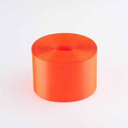 Satin tape, 100 mm × 100 ± 5 m, orange color-1