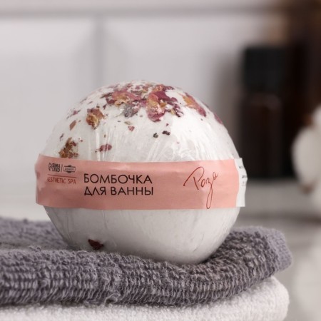 Book for the bath "Luxurious spa" with rose petals 150 g
