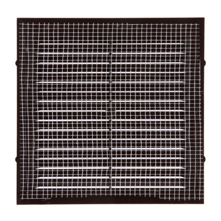Ventilation grate Zein Lux l155kr, 155 x 155 mm, with a grid, inexhaustible, brown-5
