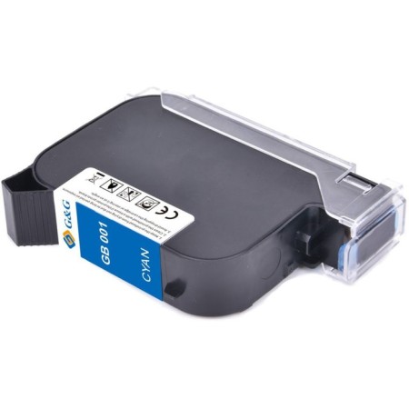 Cartridge G&G GB-001C, for G&G GG-HH1001, 42 ml, blue color-2