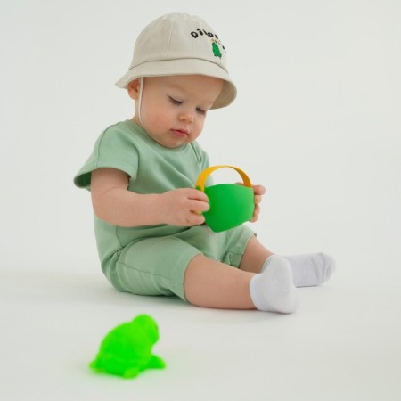 Sandwheel-filler children's minku, green color, height 86-92 cm-1