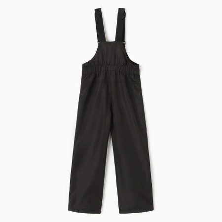 Semi -combination insulated for boys, black color, height 140 cm-4