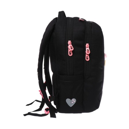 School backpack, 39 x 26 x 17 cm, Grizzly, ergonomic back, black-2