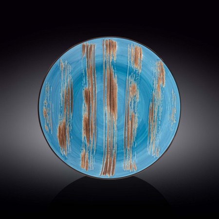 Deep plate Wilmax England Scratch, D = 28.5 cm, 500 ml, blue color