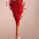 A set of dried flowers "Lenon-debunge", banch length 55-60 (+/- 6 cm), red