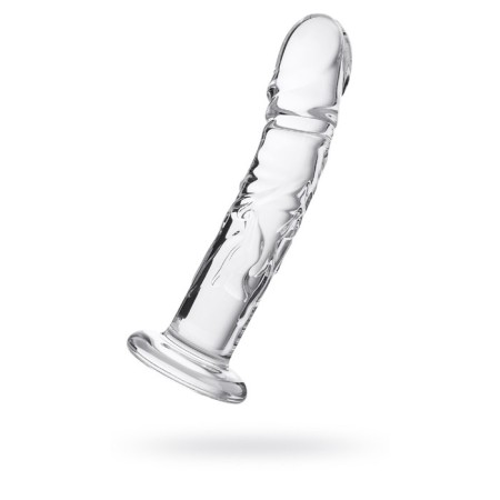 Unrealistic phallimitator Sexus Glass, glass, transparent, 19.5 cm