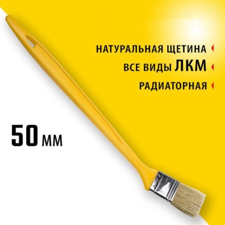 Radiator brush Stayer Universal, natural bristles, plastic pen, 50 mm, 2 "