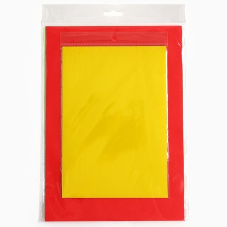 Colored paper Tonir, A4, 40 sheets, 25 colors (ordinary, neon, self -adhesive) 80 g/m/m-4
