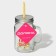 Glass jar with a lid and tube of the share "Comic", 450 ml, 10 × 7.5 × 13 cm,