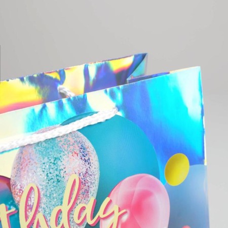 Gift holographic package, packaging, Birthday Present, 32 x 26 x 12 cm-2