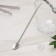 Spoon-pipe for a stainless steel cocktail “shovel”, length 21.5 cm, silver color