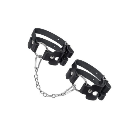 OCHOV Pecado BDSM, two straps, genuine leather, black-3