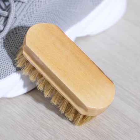 Shoe brush, 9 × 3.5 cm, natural bristles-2