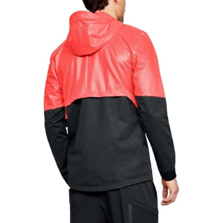 Male windbreaker, Under Armor Hybrid Wind Full Zip Hooded JKT, Size 46-48 (1306456-986)-1