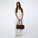 Bag Women's Tout with zipper, brown color