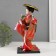 Collector doll "Japanese woman with a flower branch and in a hat" 30 cm