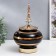 Souvenir interior metal, glass "Mirage" gold with black 32x16.5x16.5 cm