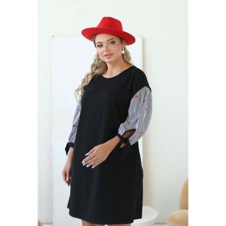 Female dress, size 62, black color-7