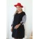 Female dress, size 62, black color