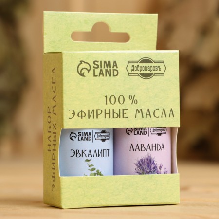 A set of essential oils 2 pcs "lavender, eucalyptus" 15 ml-2