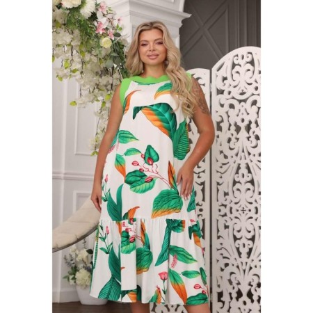 Women's dress, size 54, white color-5