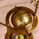 Globus souvenir with compass and magnifier, height 23.5 cm