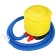 Half -sphere bosu gymnastic, 60x10 cm, with a pump, blue color