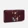 Women's wallet with lightning, burgundy color