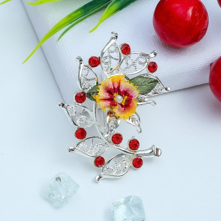 Book "Rosehip flowers", colored in silver-1