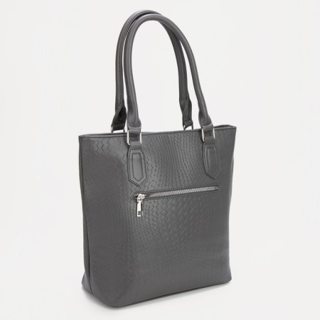 Luggage bag, external pocket, long belt, gray color-1
