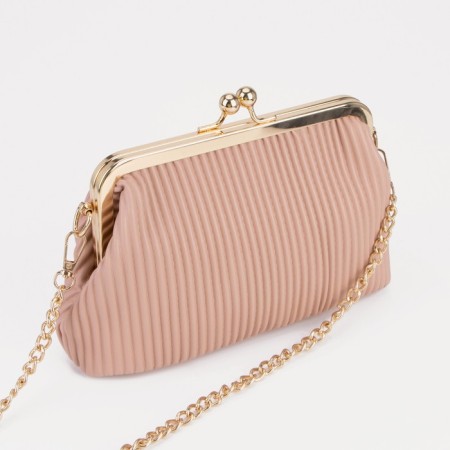 Farmar bag bag, long chain, pink color-1