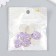 Decor for creativity plastic "Tulips-hearts in the circle" purple, gold 0.3x1.8x1.8 cm