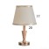 Table lamp "Vera" 1x40W E27 gold/brown 21x21x35cm