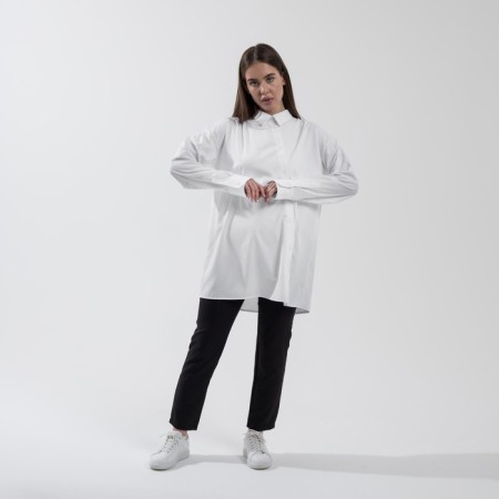 SL shirt, slanting bar, 50-52, white-1