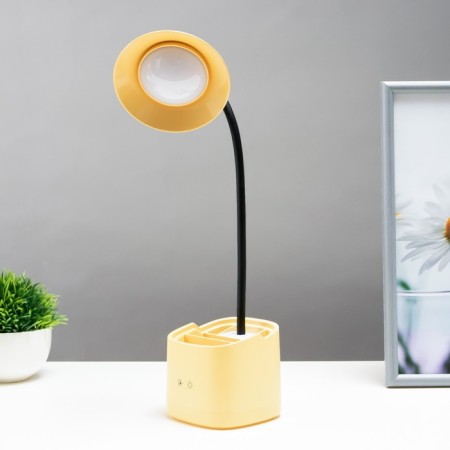 Sensory table lamp 16848/1yl LED 2W USB AKB yellow 9.5x9.5x38 cm Risalux