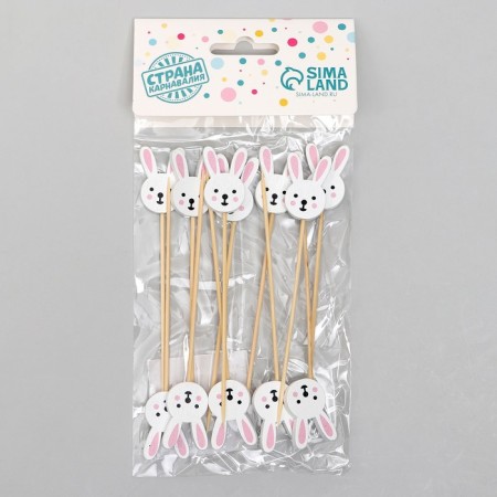 Skewers "Bunny", in a set of 12 pieces-3