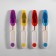 Scissors for cutting threads, with a protective cap, 12 cm, color mix