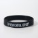 Silicone bracelet "What is the power of brother" Standard, Black color, 20 cm
