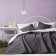 Bedspread with pillowcases "Tina", size 230x250 cm, dark gray color