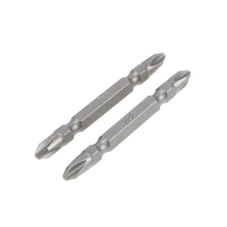 Bits double -sided tundra, magnetized, steel CRV, PH2 x 65 mm, 2 pcs.
