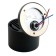 The lamp is wall-flowing Feron ML211, IP20, GX53, 15 W, 80x80x75 mm, black color