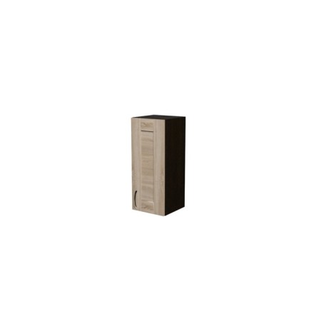 Cabinet hinged with 1 door, 30x30x72 cm, wenge, quado oak sonoma