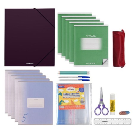 School satchel with filling (41 subject inside) mix-4